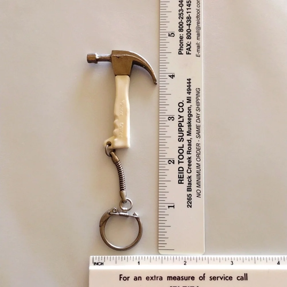 Mini Tool Model Claw Hammer Keychain Keyring Made In Hong Kong Novelty Bag Charm